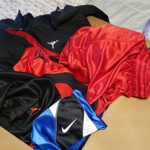 Box of Men's Shorts and Sweatshirts